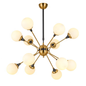 Nordic gold glass ball  chandelier pendant hanging light for livingroom